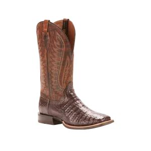 Ariat Men's Double Down Caiman Belly Wide Square Toe Boots