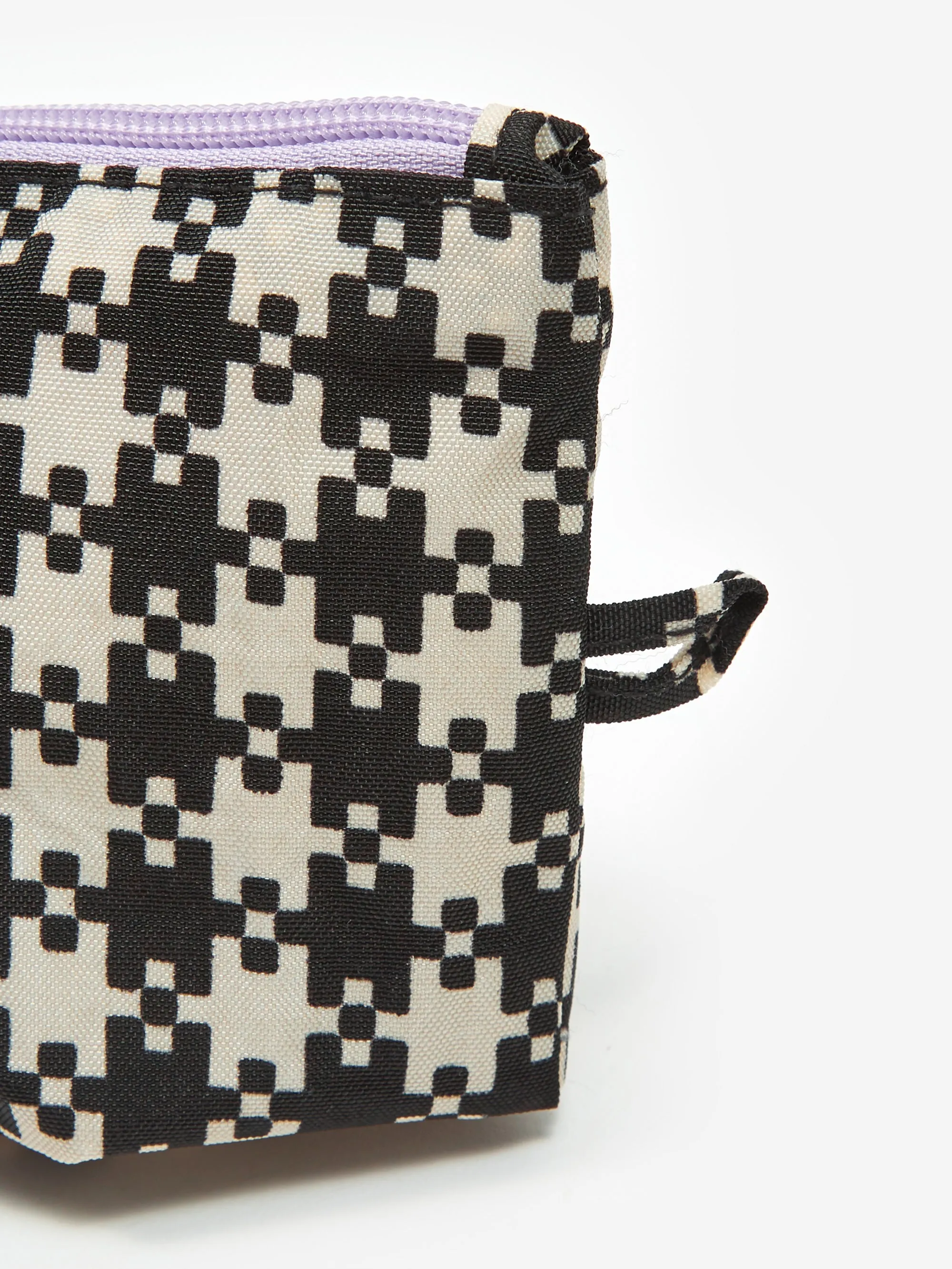 BAGGU Go Pouch Set - Black Pistachio Pixel Gingham