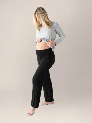 Bamboo Maternity & Postpartum Lounge Pant | Black