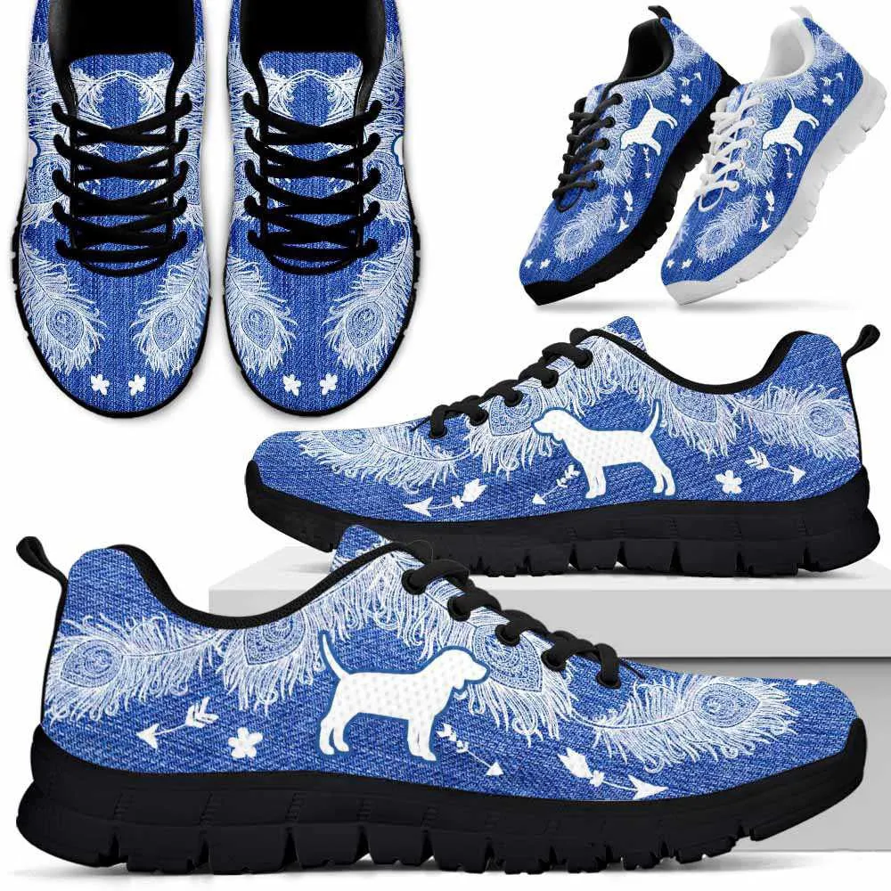 Beagle Hound Sneaker, Beagle Dog Lovers Sneakers Running Shoes Gift Women Men, Beagle Hound Shoes