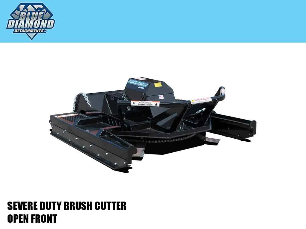 BLUE DIAMOND severe duty brush cutter for skid steer loader