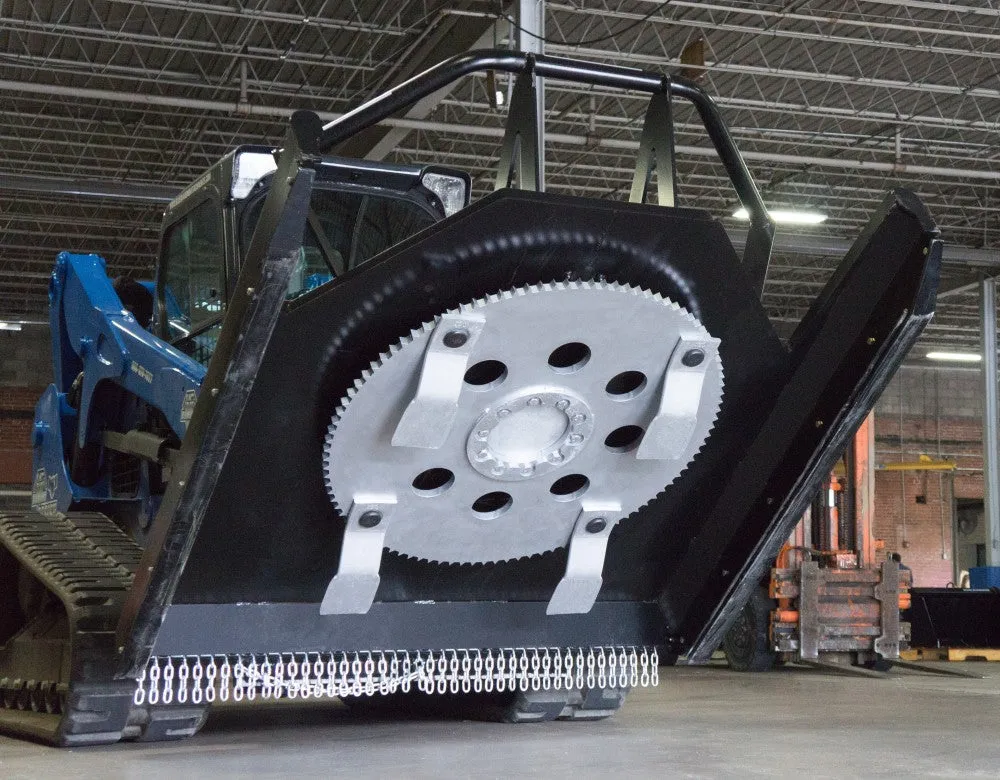 BLUE DIAMOND severe duty brush cutter for skid steer loader