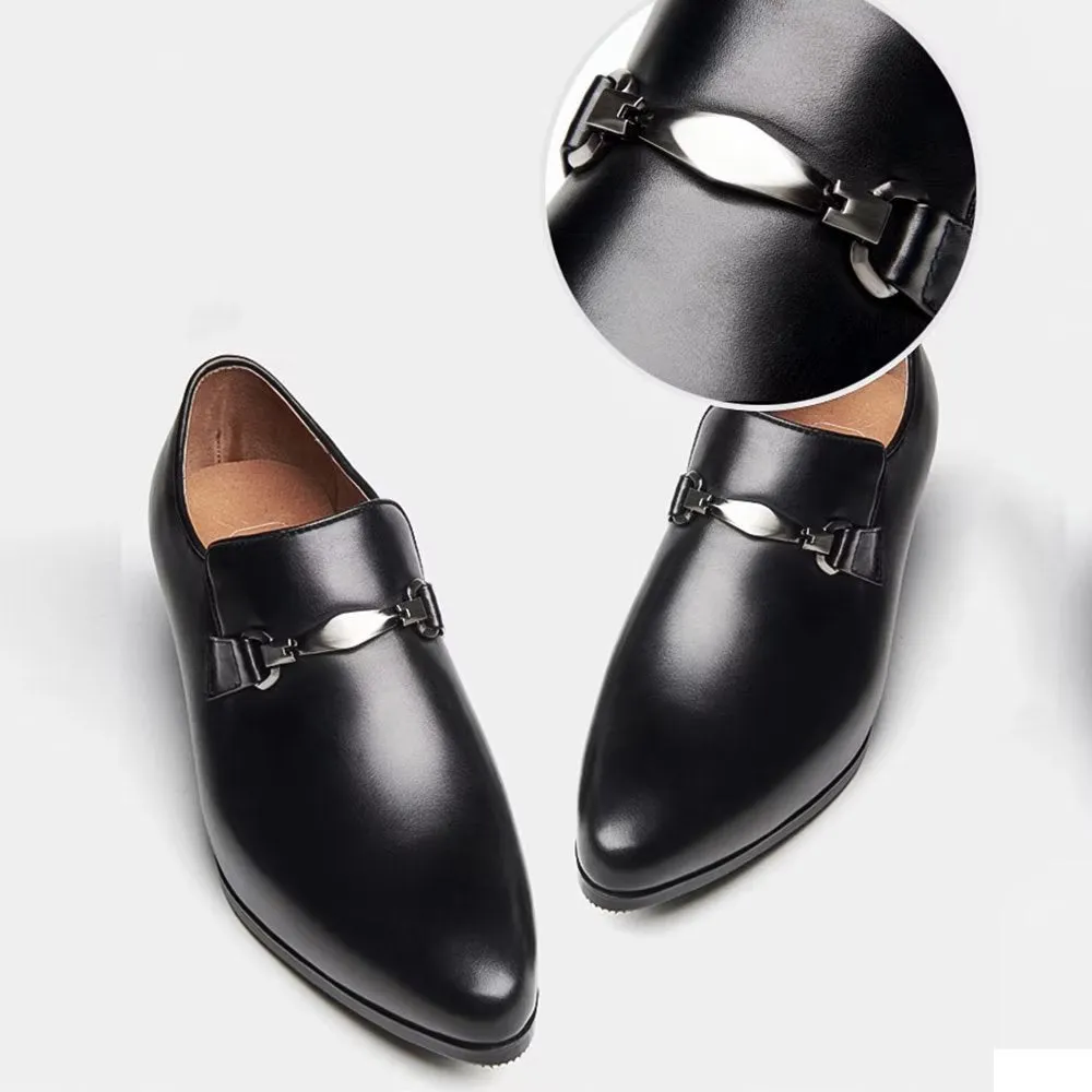 ChicLux Pointed Toe Slip-on Dress Shoes