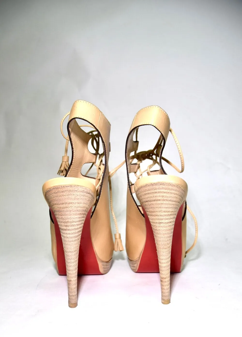 Christian Louboutin | "Miss Fortune" Lace Up Stiletto Platform Sz 8.5/38.5