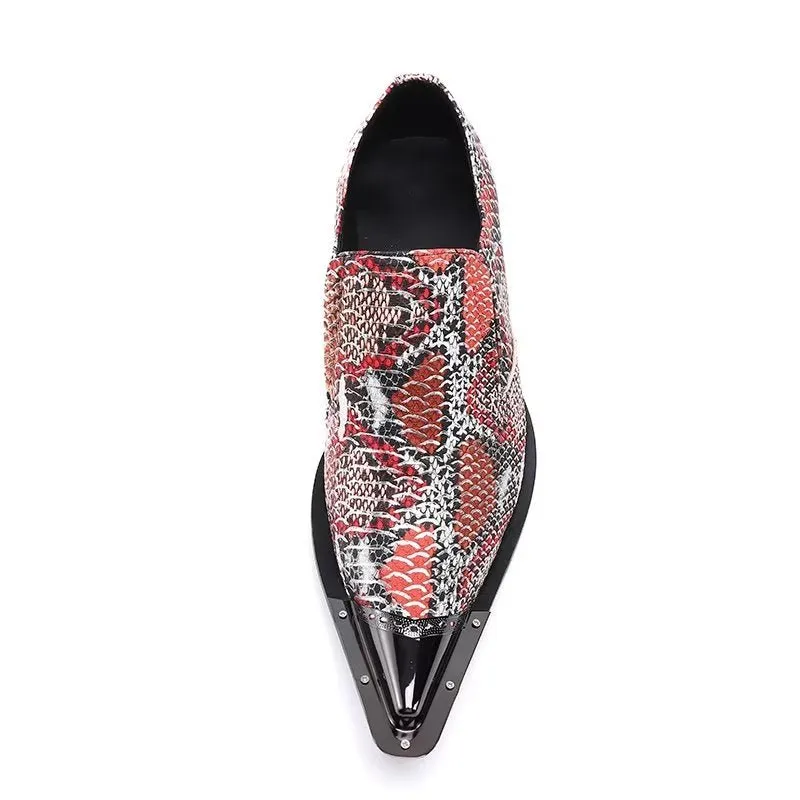 Exotic Luxe Slip-on Leather Elegance Dress Shoes