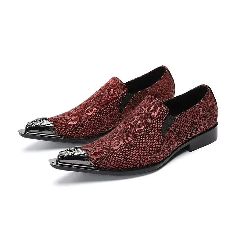 ExoticaLux Genuine Leather Smart Slip-on Dress Shoes