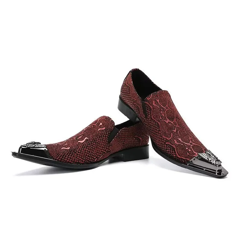 ExoticaLux Genuine Leather Smart Slip-on Dress Shoes