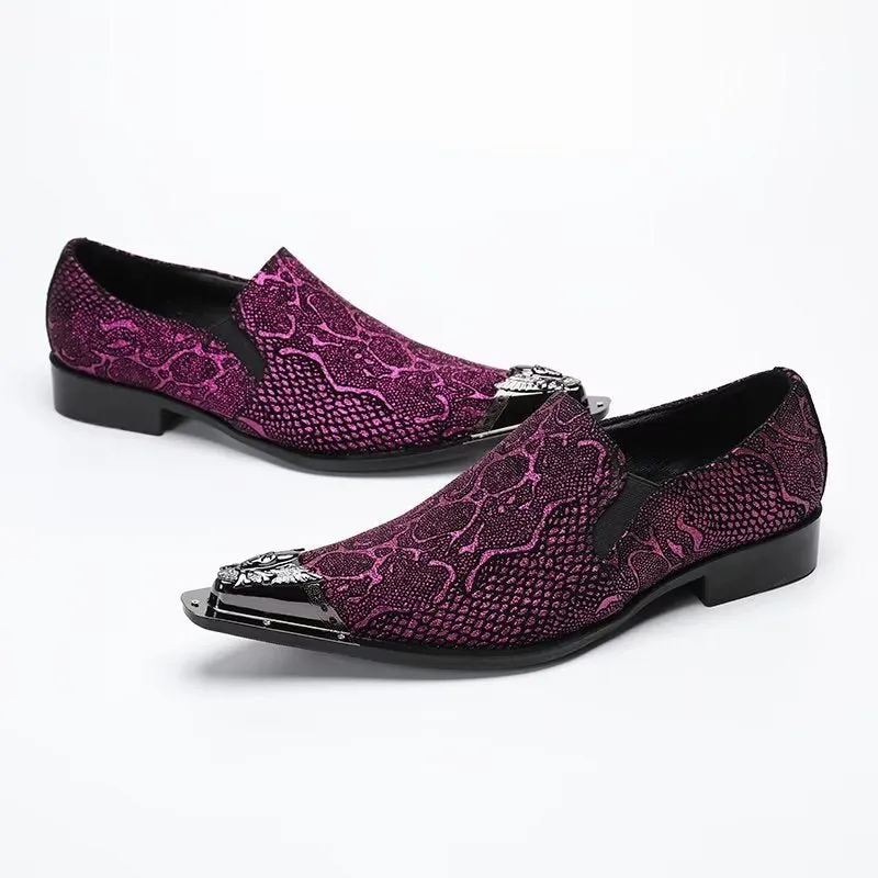 ExoticaLux Genuine Leather Smart Slip-on Dress Shoes