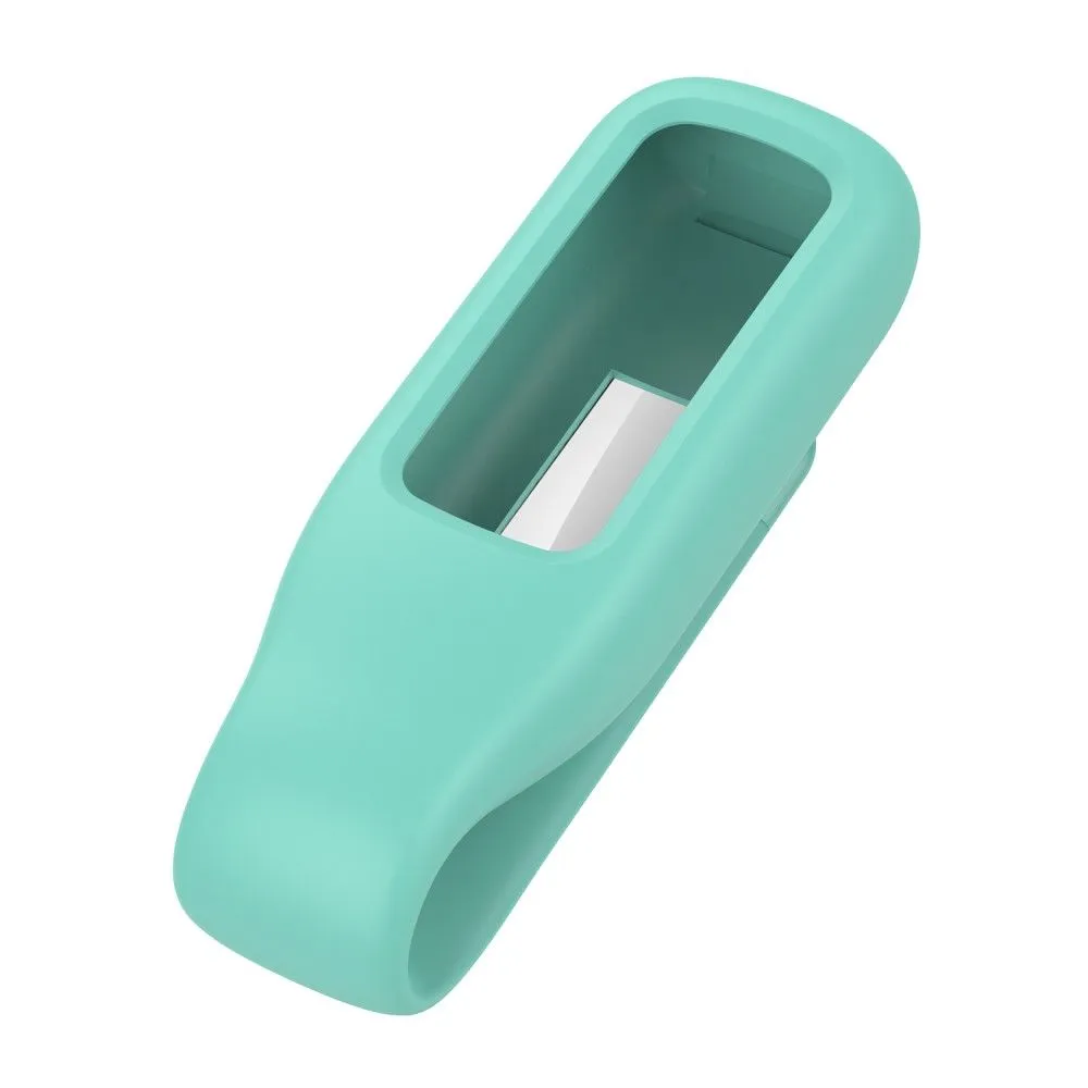 Fitbit Luxe silicone cover with clip holder - Green