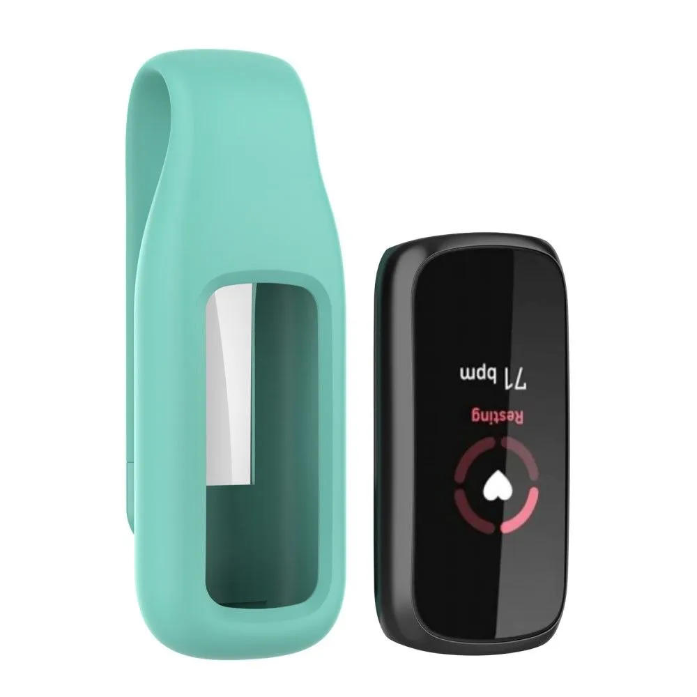 Fitbit Luxe silicone cover with clip holder - Green