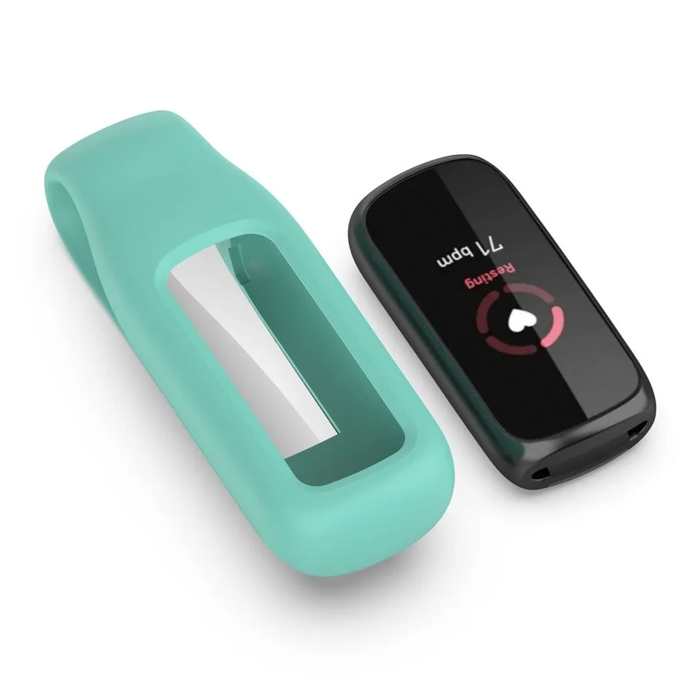 Fitbit Luxe silicone cover with clip holder - Green