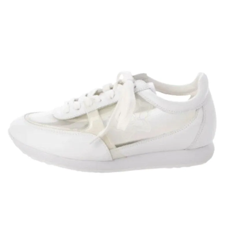 Furla Women's Run Candy Lace Up Sneakers T.10 - Chalk Crytal