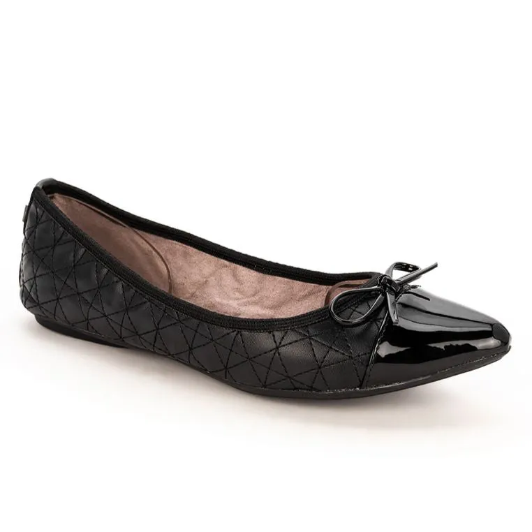 HOLLY Ballet Flat Shoes - Black