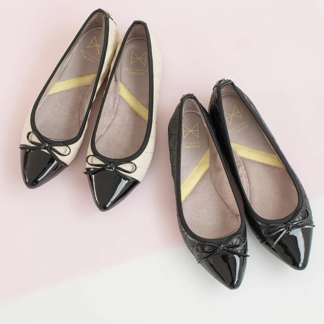 HOLLY Ballet Flat Shoes - Black