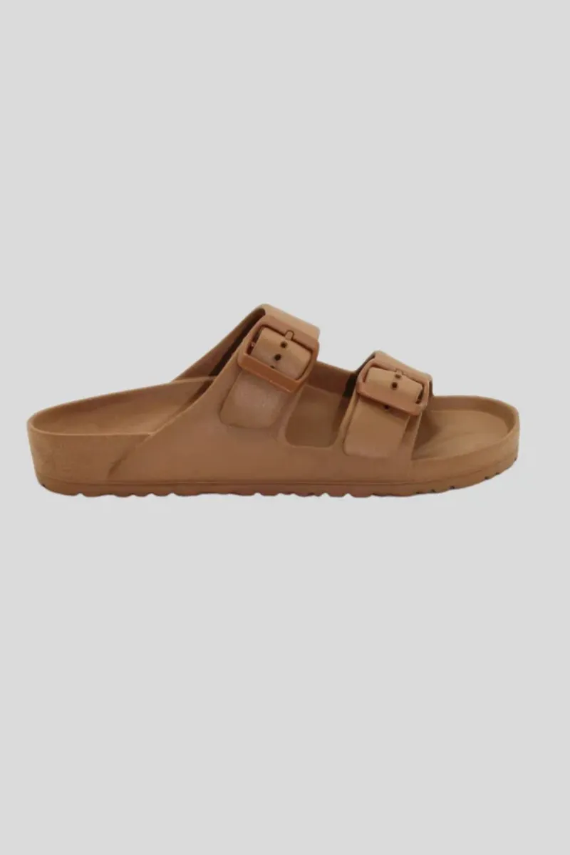 Human Ripe Sandals Slides - Tan