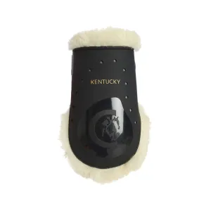 Kentucky Horsewear Sheepskin Fetlock Boots Elastic - Black