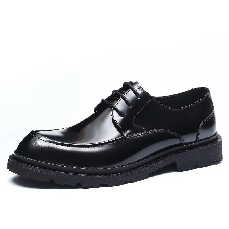 LeatherLux Lace-Up Derbies Dress Shoes