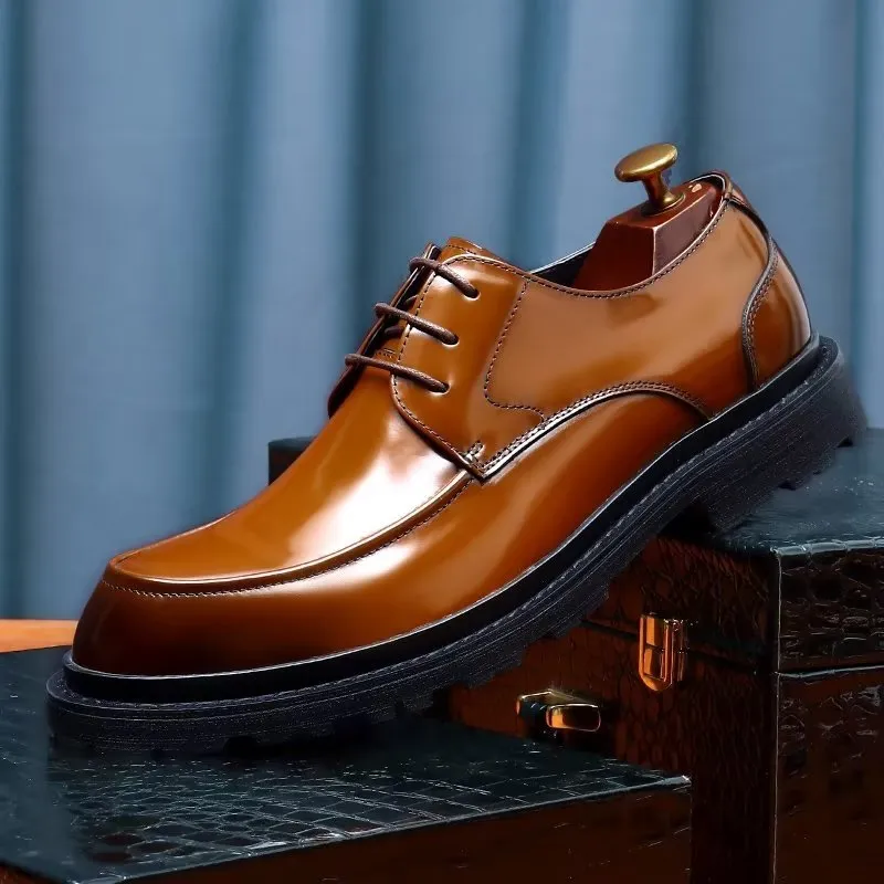 LeatherLux Lace-Up Derbies Dress Shoes