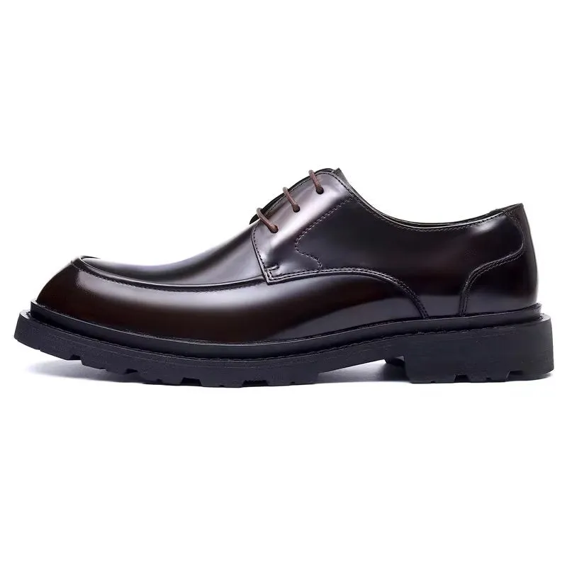 LeatherLux Lace-Up Derbies Dress Shoes