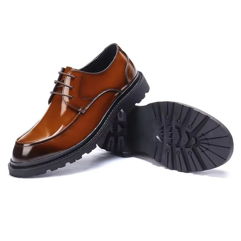 LeatherLux Lace-Up Derbies Dress Shoes