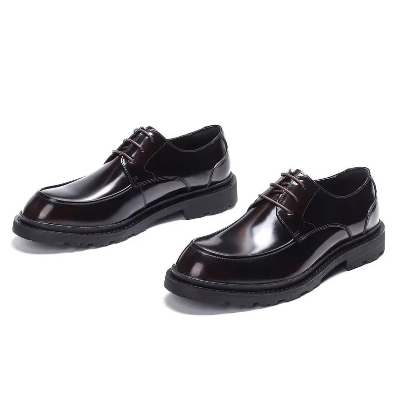 LeatherLux Lace-Up Derbies Dress Shoes