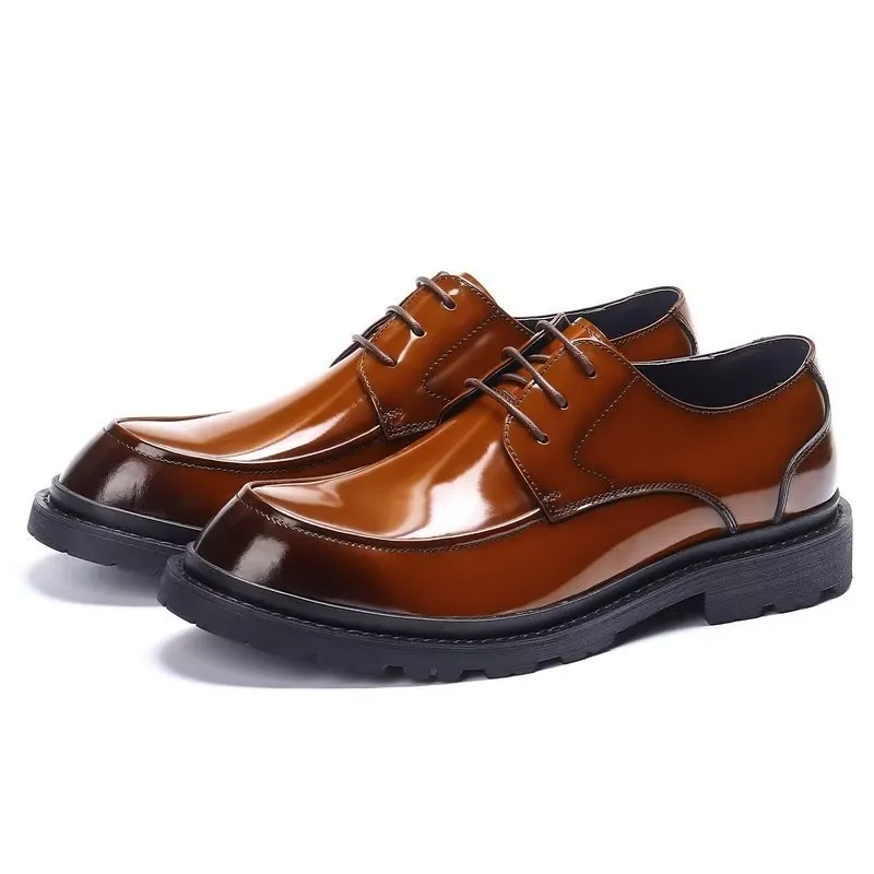 LeatherLux Lace-Up Derbies Dress Shoes