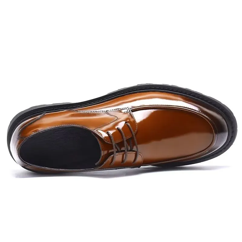 LeatherLux Lace-Up Derbies Dress Shoes