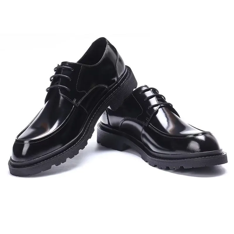 LeatherLux Lace-Up Derbies Dress Shoes