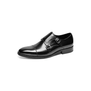 LeatherLux Monkstrap Dress Shoes