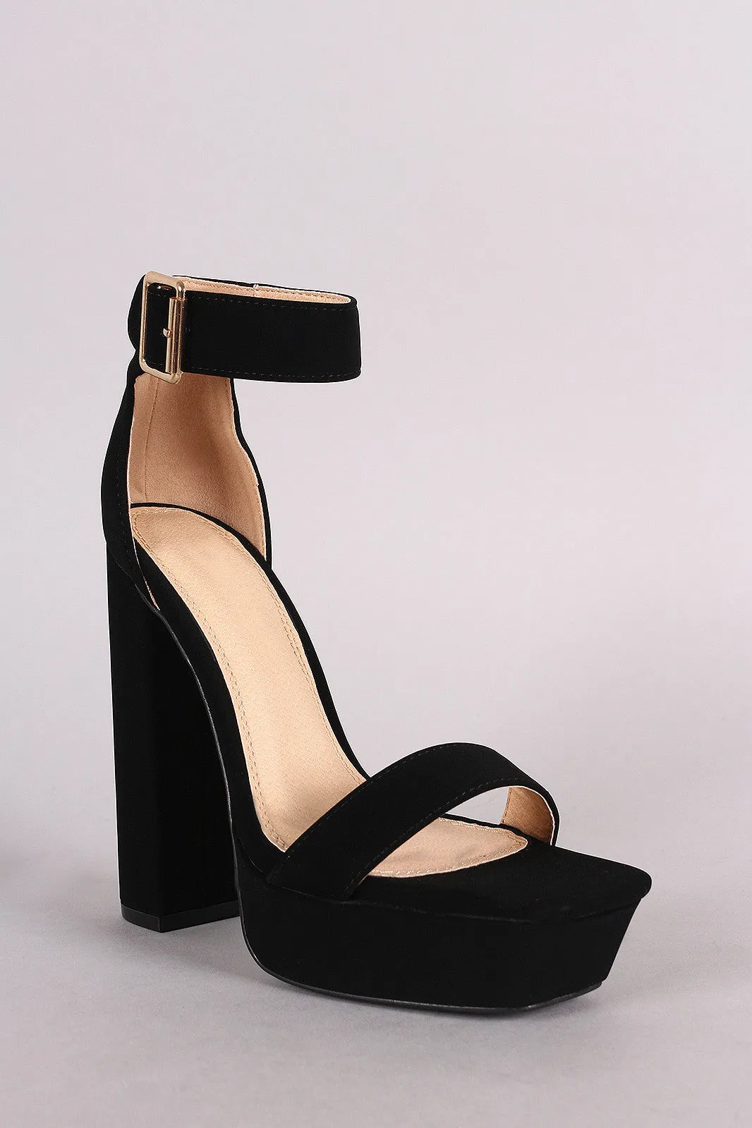 Liliana Ankle Strap Platform Chunky Heel