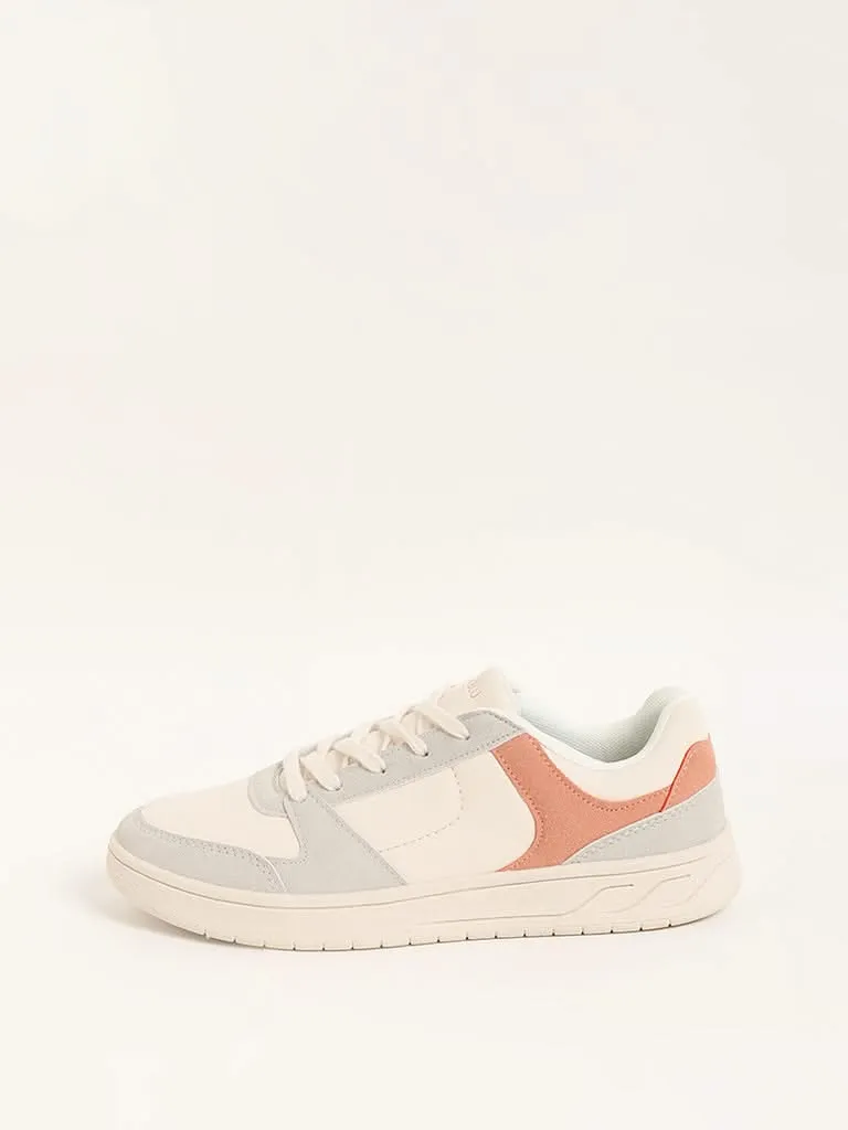 LUNA BLU Beige Colorblock Sneakers