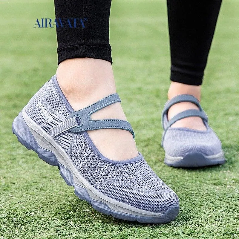 Nurse Casual Sneakers Womens Casual Comfortable Breathable Walking Shoes Slip on Light Mom Flatform Boat Shoe Anti-slip