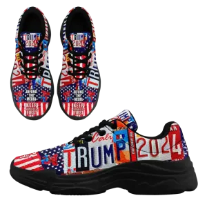 Personalized Trump Design Sneakers, Custom Keep American First Shoes,FN020-24020041