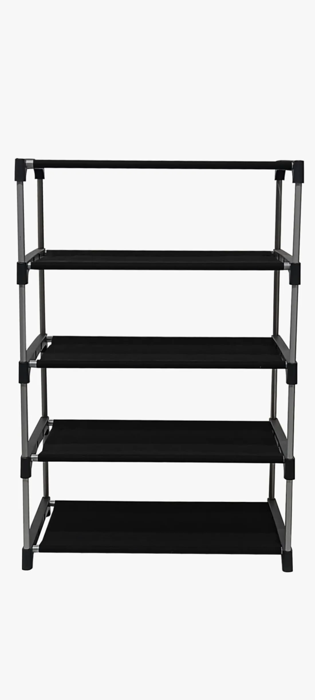 PHILOSHOP Premium 4-Tiers Shoe Rack/Multipurpose Storage Rack with Dustproof Cover (Iron Pipes, Non Woven Fabric, Plastic Connector)