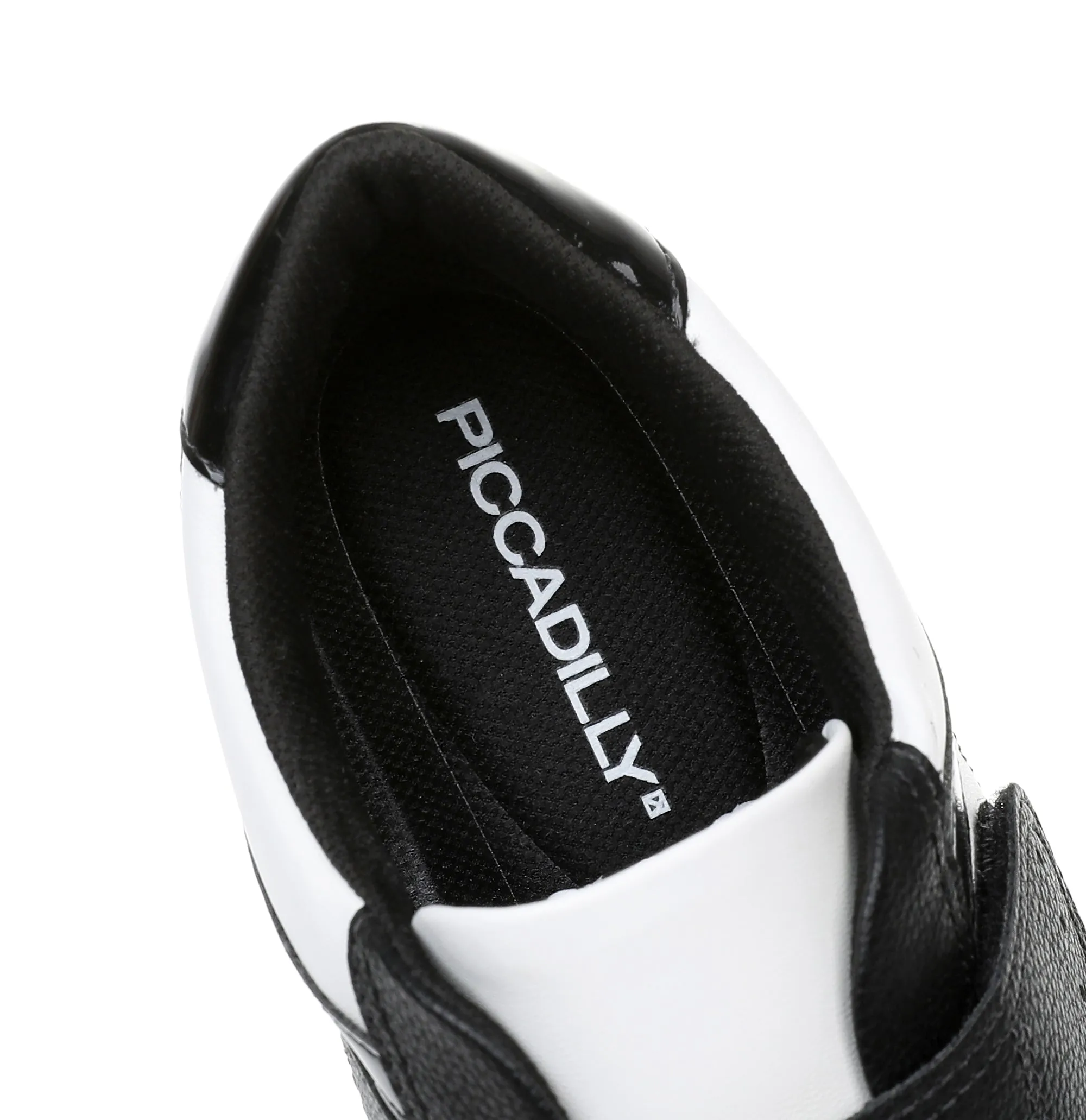 Piccadilly Black & White Velcro Sneakers for Women (988.003)