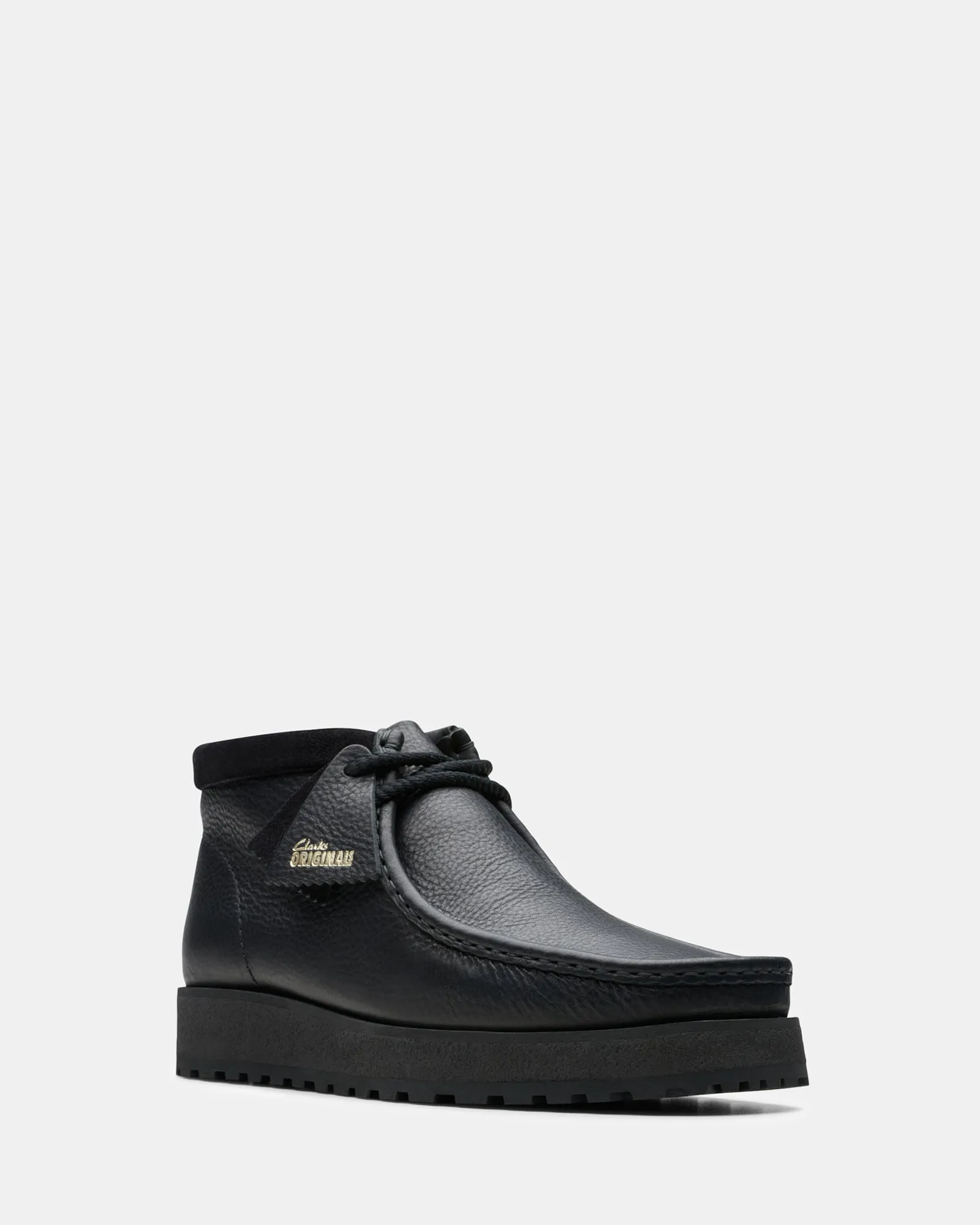 Wallabee Scout (M) Black Leather