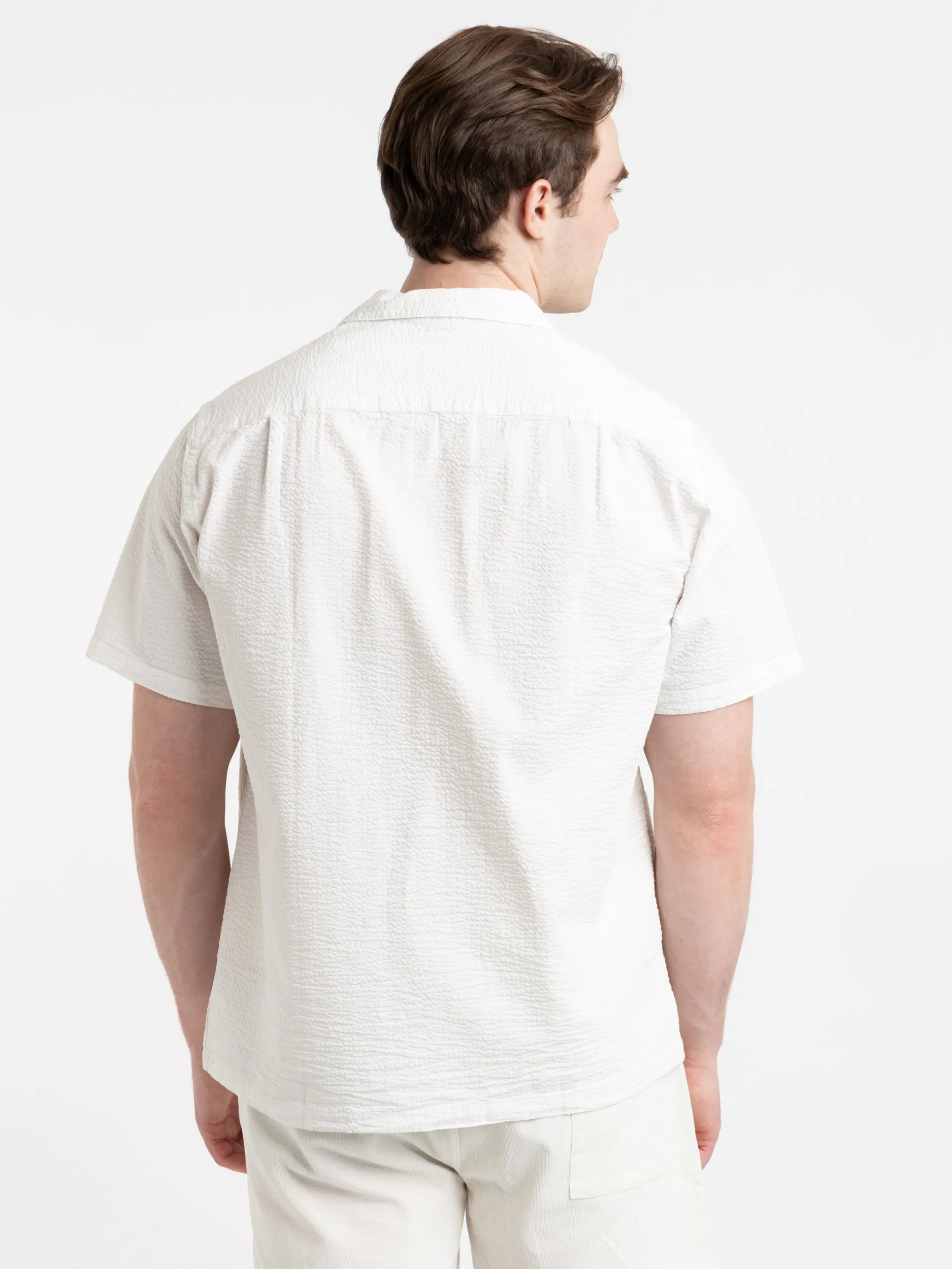 White Atlantico Camp Collar Shirt